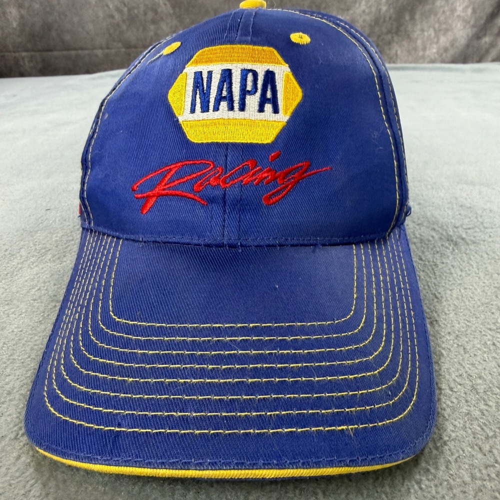 NAPA Racing Michael Waltrip‎ Bill Davis Racing Hat Blue Yellow Adjustable Cap